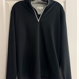 Peter Millar Black Zip-Up Sweater